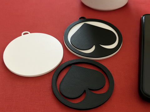 Liiga HC sst Pori keychain badge color printable and renderable 3D प्रिंट मॉडल