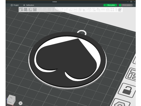 Liiga HC sst Pori keychain badge color printable and renderable 3D प्रिंट मॉडल