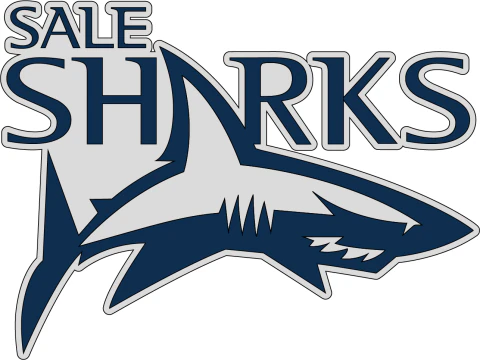 PREM Rugby Sale Sharks keychain badge color printable and renderable 3D Print Model