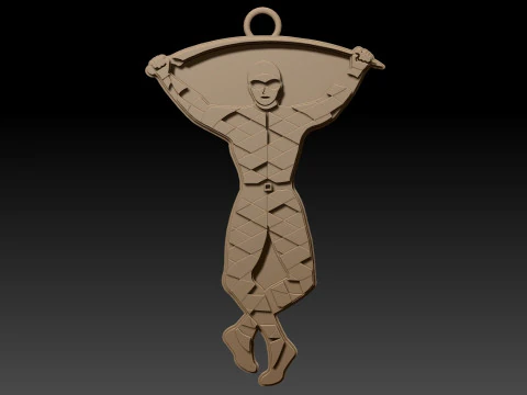 PREM Rugby Harlequin FC keychain badge color printable and renderable 3D Print Model