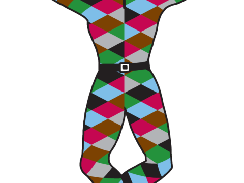 PREM Rugby Harlequin FC keychain badge color printable and renderable 3D Druckmodell