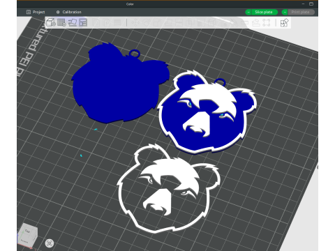 PREM Rugby Bristol Bears keychain badge color printable and renderable Modello di stampa 3D