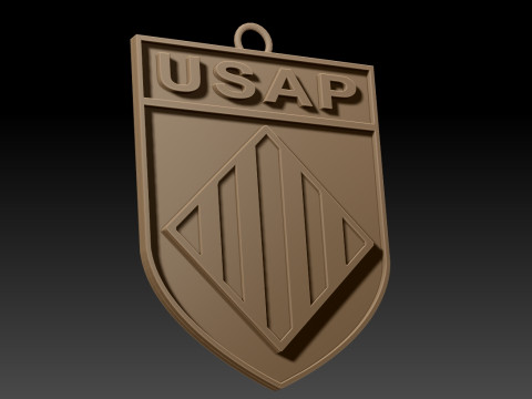 Top 14 Usa Perpignan keychain badge color printable and renderable 3Dプリントモデル