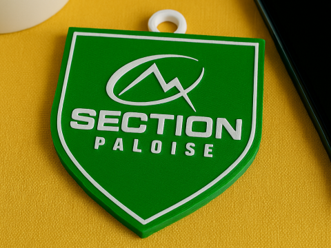 Top 14 Section Paloise keychain badge color printable and renderable 3D 프린트 모델