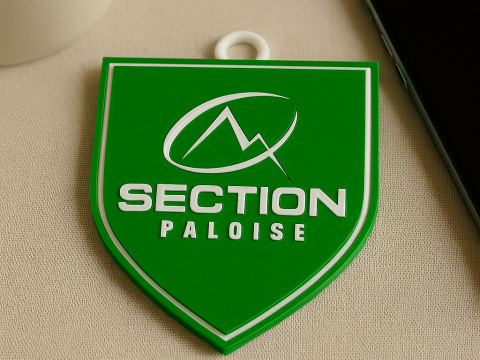 Top 14 Section Paloise keychain badge color printable and renderable 3D Принт Модель