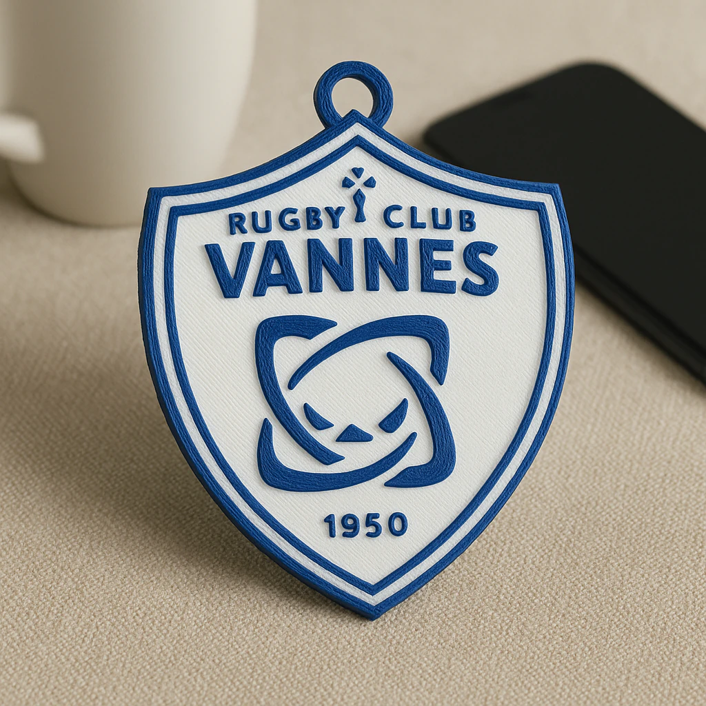 Top 14 RC Vannes keychain badge color printable and renderable 3D Print Model .c4d .max .obj .3ds .fbx .stl .blend