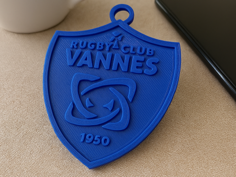 Top 14 RC Vannes keychain badge color printable and renderable 3D 打印模型