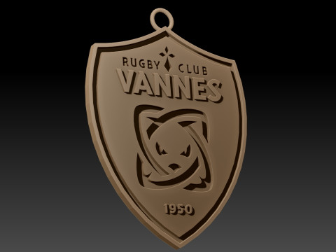 Top 14 RC Vannes keychain badge color printable and renderable 3D 打印模型