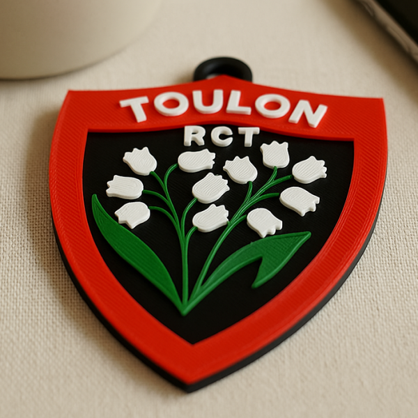 Top 14 RC Toulon keychain badge color printable and renderable 3D Print Model .c4d .max .obj .3ds .fbx .stl .blend 