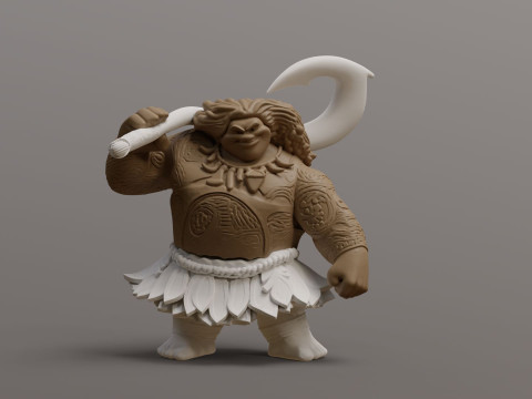 Moanas Maui Printable Modelo de impresión 3D