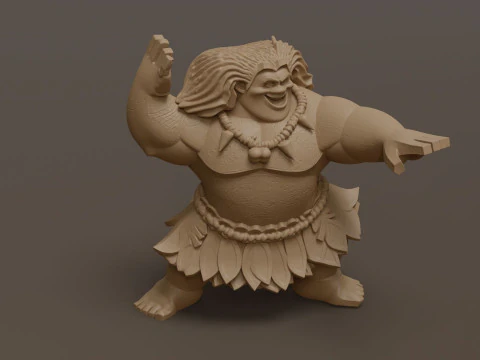 Moanas Maui Printable 3D Print Model