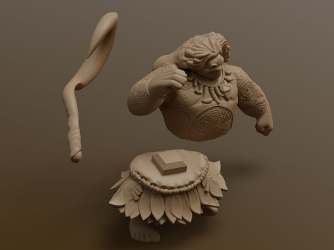 Moanas Maui Printable Modelo de impresión 3D