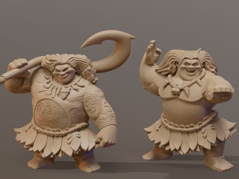 Moanas Maui Printable Modelo de impresión 3D