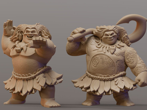 Moanas Maui Printable Modelo de impresión 3D