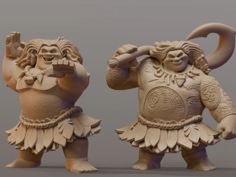 Moanas Maui Printable 3D Print Model