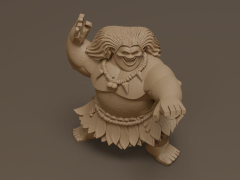 Moanas Maui Printable Modelo de impresión 3D