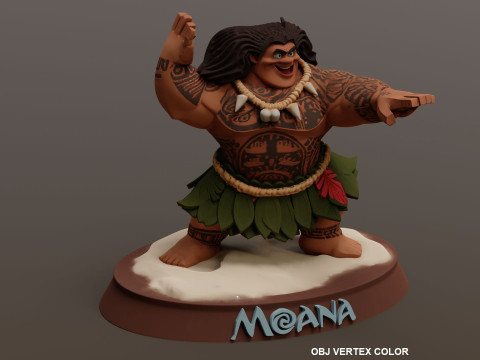 Moanas Maui Printable Modelo de impresión 3D