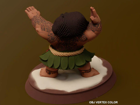 Moanas Maui Printable 3D Print Model