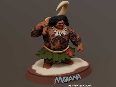 Moanas Maui Printable Modelo de impresión 3D
