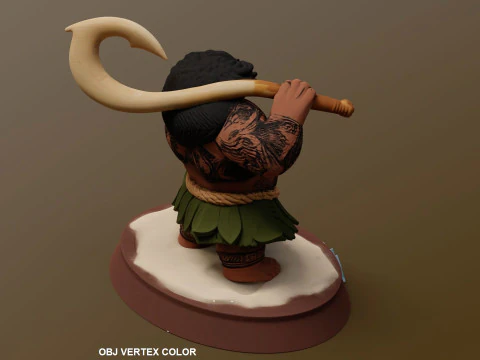 Moanas Maui Printable 3D Print Model