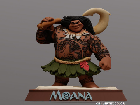 Moanas Maui Printable Modelo de impresión 3D
