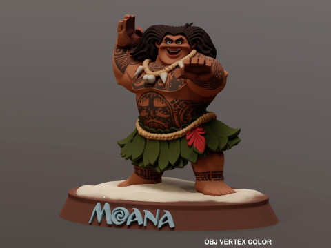 Moanas Maui Printable Modelo de impresión 3D