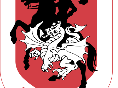 NRL St George Illawarra Dragons keychain badge color printable and renderable 3D 打印模型