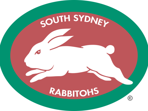NRL South Sydney Rabbitohs keychain badge color printable and renderable Model Cetak 3D