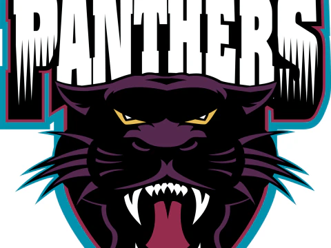 NRL Penrith Panthers keychain badge color printable and renderable 3D Print Model