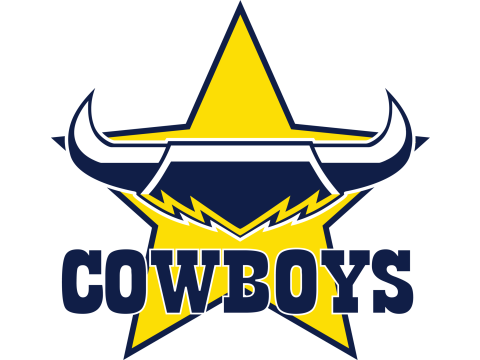 NRL North Queensland Cowboys keychain badge color printable and renderable Modello di stampa 3D