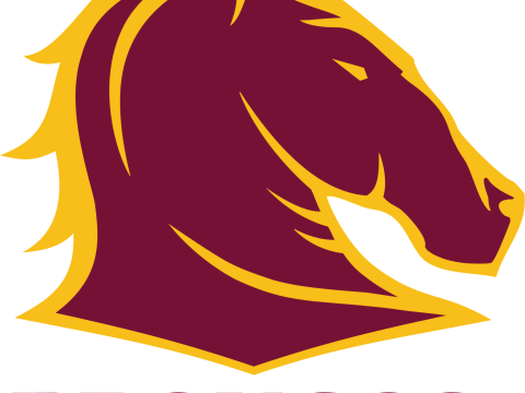NRL Brisbane Broncos keychain badge color printable and renderable 3D Druckmodell