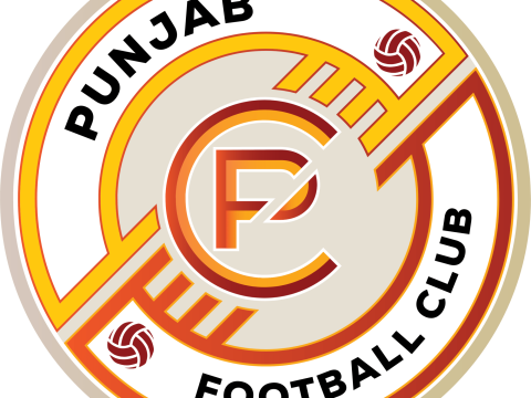 ISL Punjab FC keychain badge color printable and renderable Modelo de Impressão 3D