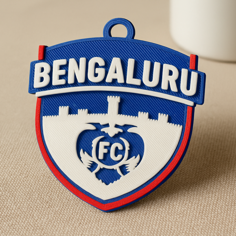ISL Bengaluru FC keychain badge color printable and renderablee Modelo de Impressão 3D .c4d .max .obj .3ds .fbx .stl .blend 