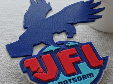 HBL VfL Potsdam keychain badge color printable and renderable 3D Print Model