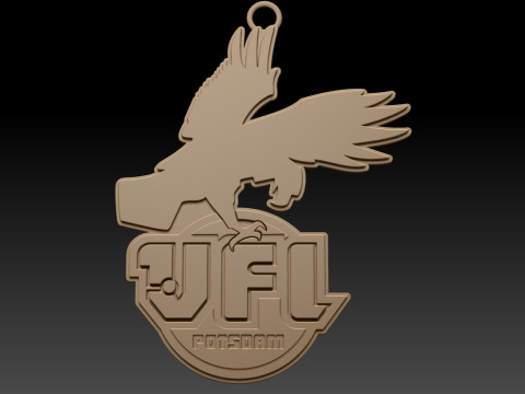HBL VfL Potsdam keychain badge color printable and renderable 3D Принт Модель