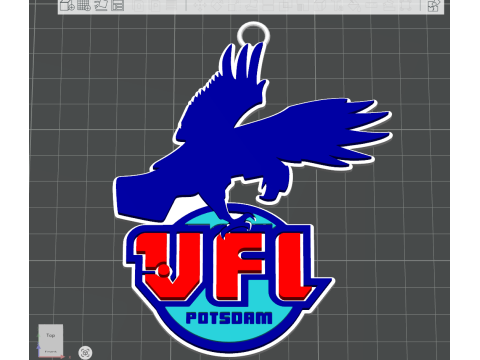 HBL VfL Potsdam keychain badge color printable and renderable 3D Принт Модель