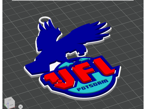 HBL VfL Potsdam keychain badge color printable and renderable 3D Принт Модель