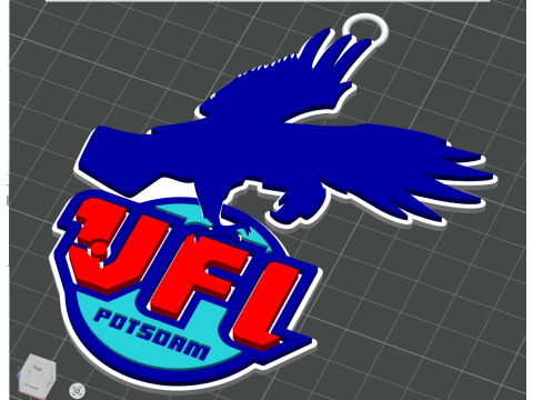 HBL VfL Potsdam keychain badge color printable and renderable 3D Принт Модель