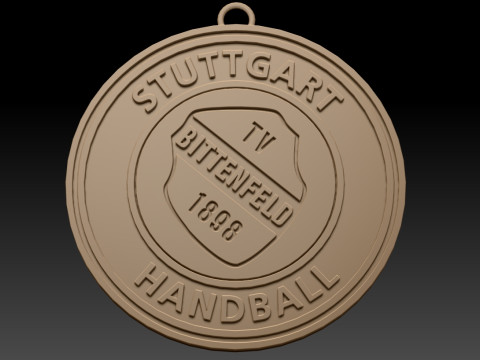HBL TVB 1898 Stuttgar keychain badge color printable and renderable 3D Принт Модель