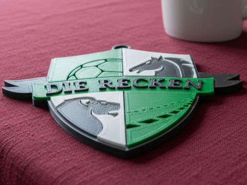 HBL ffTSV Hannover-Burg keychain badge color printable and renderable 3D Принт Модель