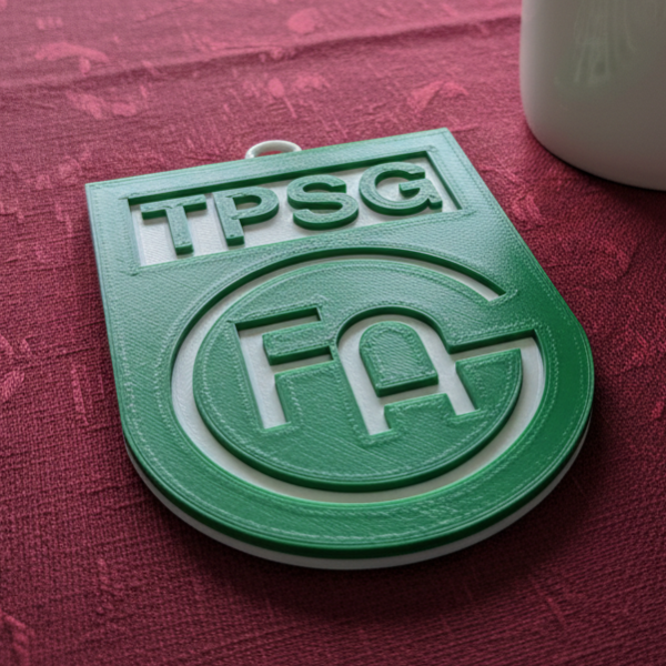 HBL TPSG Frisch Auf G keychain badge color printable and renderable Modelo de impresión 3D .c4d .max .obj .3ds .fbx .stl .blend 