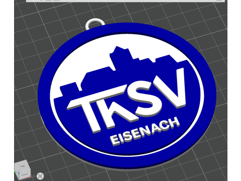 HBL ThSV Eisenach keychain badge color printable and renderable Modèles 3D en vedette