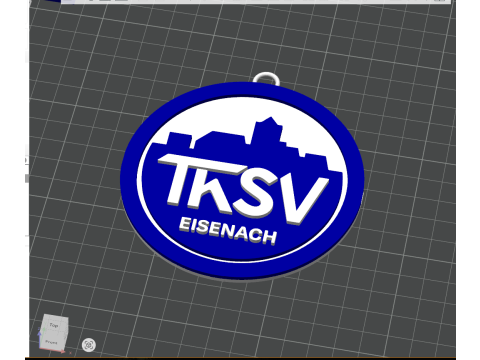 HBL ThSV Eisenach keychain badge color printable and renderable Modèles 3D en vedette