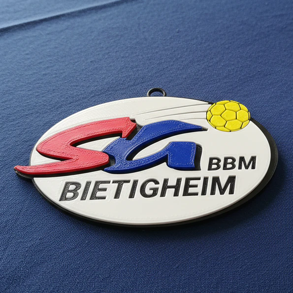 HBL SG BBM Bietighe keychain badge color printable and renderable 3D Print Model .c4d .max .obj .3ds .fbx .stl .blend