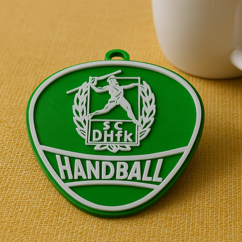 HBL SC DHfK Leipzig keychain badge color printable and renderable 3D Print Model .c4d .max .obj .3ds .fbx .stl .blend 