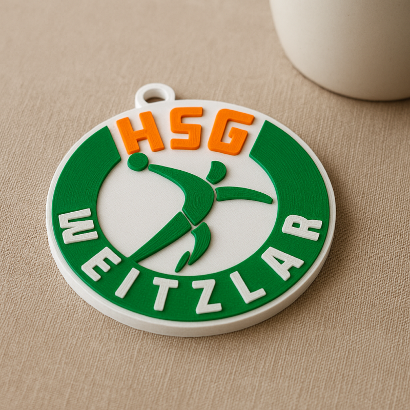 HBL HSG Wetzlar keychain badge color printable and renderable Modelo de impresión 3D .c4d .max .obj .3ds .fbx .stl .blend 