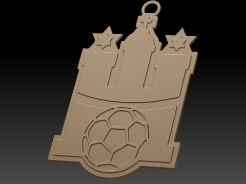 HBL 手球运动联盟汉堡钥匙扣徽章彩色可打印和可渲染 3D 打印模型