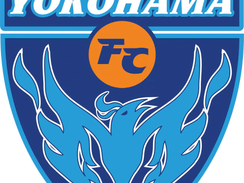J1 Yokohama FC keychain badge color printable and renderable 3D Print Model