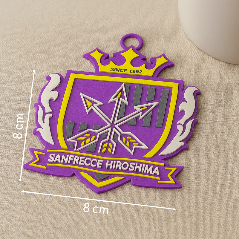 J1 Sanfrecce Hiroshima keychain badge color printable and renderable 3D Принт Модель .c4d .max .obj .3ds .fbx .stl .blend 