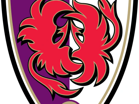 J1 Kyoto Sanga FC keychain badge color printable and renderable 3D Print Model
